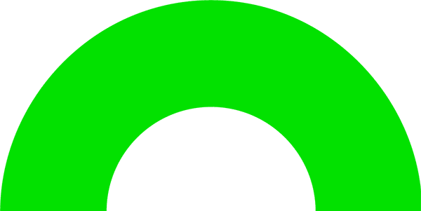 Green semi circle